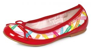 Agatha Girls Red Ballet Flat 162980B
