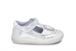 Ciciban girls T bar shoe Flor silver 27 6301