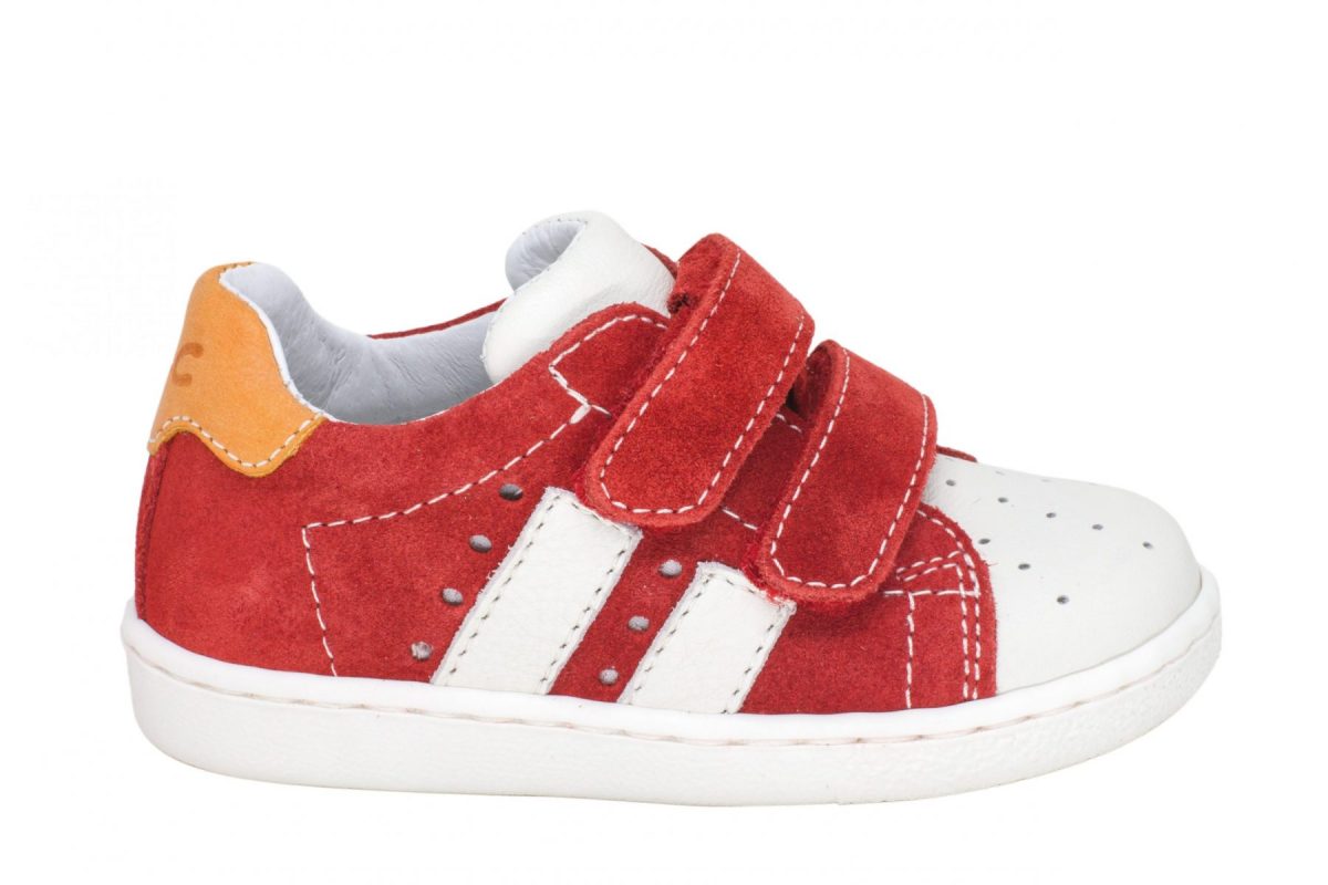 Balocchi Boys leather sport shoe Red 473658