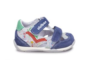Ciciban boys leather enclosed shoe over blue  28 1186