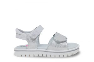 Ciciban girls sandal with  double strap 30 6440 Ibiza Silver