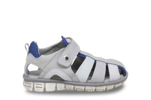 Balocchi boys leather sandal 10 2520 Trekk Cenere
