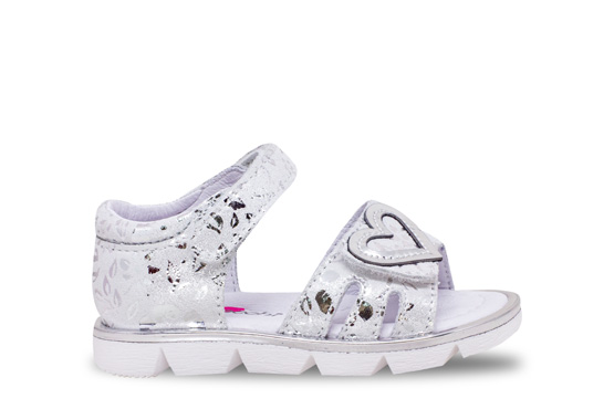 Balocchi girls sandal Paris white/silver 11 6326