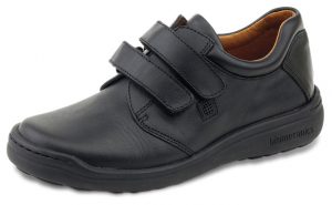 Biomecanics Velcro Classic Black School Shoe