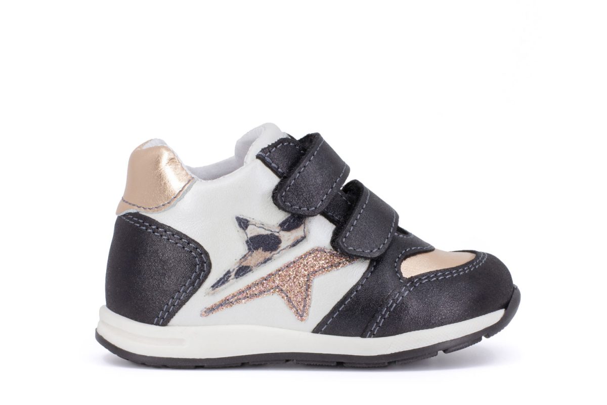 Balocchi girls leather sport shoe Over Nero 61 1189
