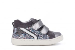 Toddler Girls mid shoe -Balocchi 61 6253 Mini Nichel- Size 21-25