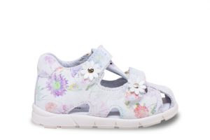 Ciciban girls double strap leather sandal Over white 31 3183