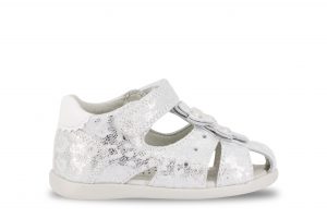 Ciciban girls leather sandal Kiss silver 32 6359