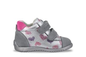 Ciciban Toddler girls first walker shoe  Marines Silver 832016