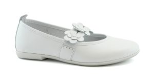 Balocchi ballerina flat with elastic strap white 491686