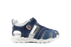 Balocchi Boys leather sandal Trekk Navy 14 3570