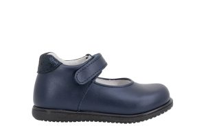 Balocchi girls Mary Jane flats Over Navy