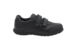 Surefit Boys school shoe black with toe guard-BLAKE